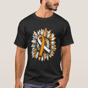 Ms Orange Ribbon Multiple Sclerosis Awareness Sunf T-Shirt