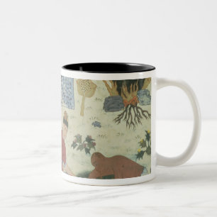 Ms Pers 332 Pepper tree and preparing pepper Two-Tone Coffee Mug