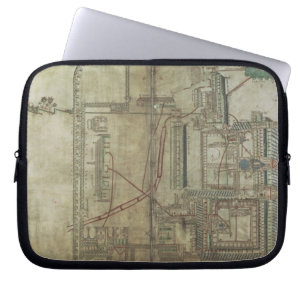 Ms R 171 f.285 Plan of Canterbury Cathedral and th Laptop Sleeve