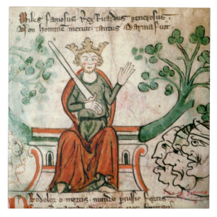 Ms Royal 20 A11 Richard I (1157-99) (The Lion-Hea Ceramic Tile