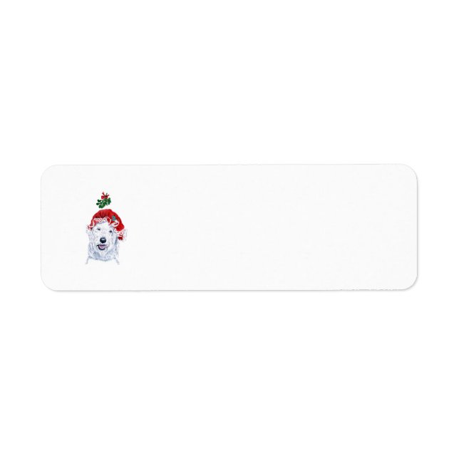 Ms. Santa Labradoodle Return Address Label (Front)