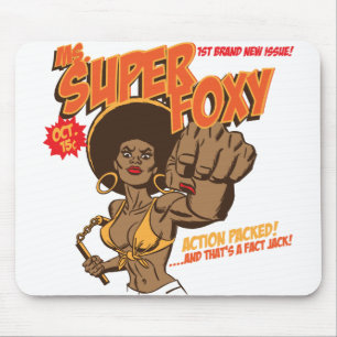 Ms. Super Foxy Mouse Pad