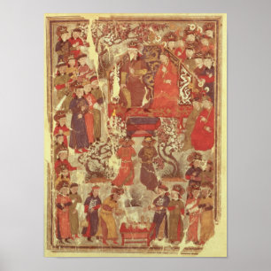 Ms. Supp. Pers.Genghis Khan and his wife Poster