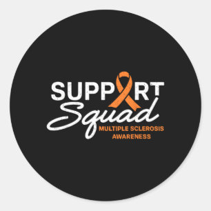 MS Support Squad National Multiple Sclerosis Classic Round Sticker