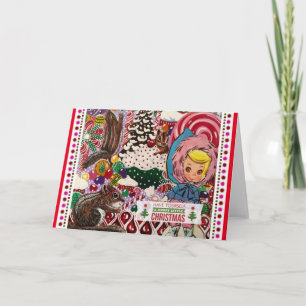 Ms. Suzy Ski & Chip Fun Note Card