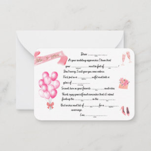 Ms to Mrs Libs Advice Card