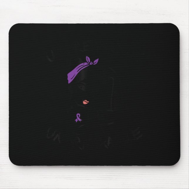 Ms Unbreakable Ribbon Lupus Awareness Women Motiva Mouse Pad (Front)