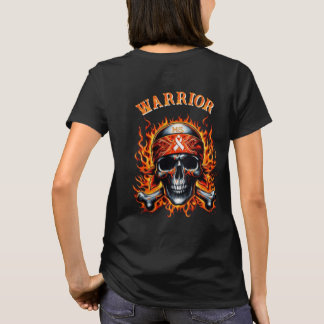 MS Warrior Flaming Skull T-Shirt