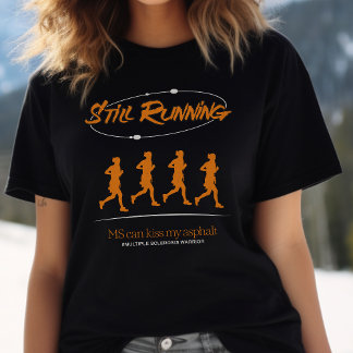 MS warrior, multiple sclerosis fighter runner gift Tri-Blend Shirt