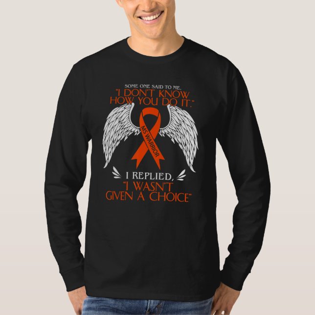 Ms Warrior Pride Warrior Cure Multiple Sclerosis A T-Shirt (Front)