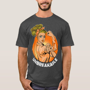 MS Warrior Unbreakable Multiple Sclerosis Awarenes T-Shirt