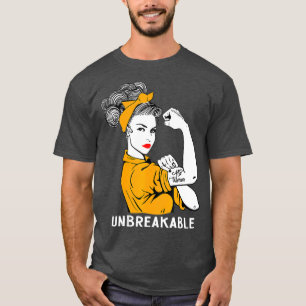 MS Warrior Unbreakable  Multiple Sclerosis T-Shirt