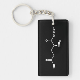 MSG Monosodium Glutamate Molecule Chemical Formula Key Ring