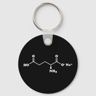 MSG Monosodium Glutamate Molecule Chemical Formula Key Ring