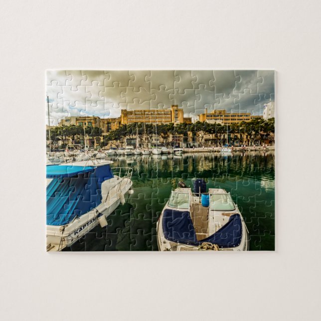 Msida Marina, Malta Jigsaw Puzzle (Horizontal)
