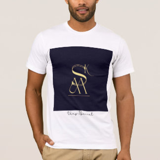 MSK vavy & Gold T-Shirt - Beautful Design