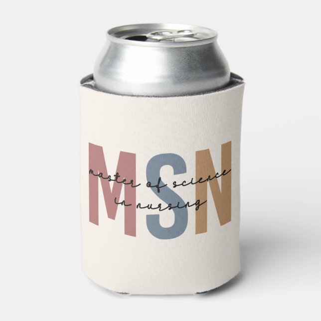 MSN Master of Science in Nursing Graduation Can Cooler (Can Front)