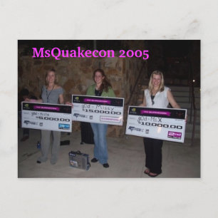 MsQuakecon 2005 girlz of destruction win Postcard