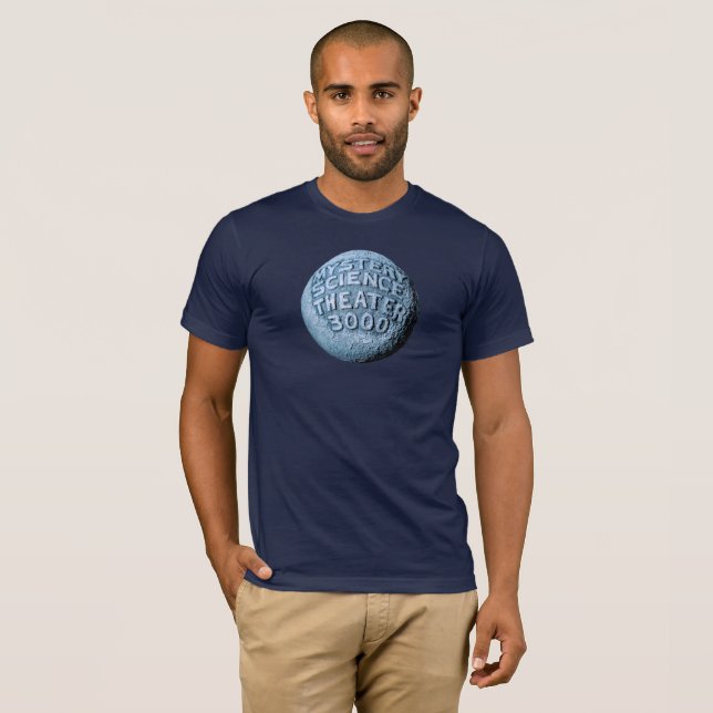 MST3K Moon T-Shirt (Navy Blue) (Front Full)