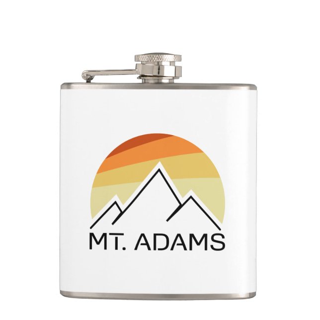 Mt. Adams Retro Hip Flask (Front)