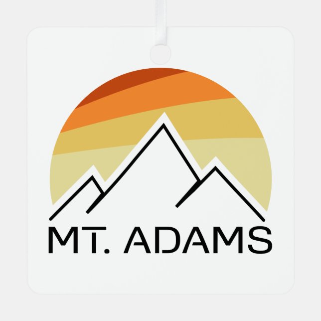 Mt. Adams Retro Metal Tree Decoration (Front)