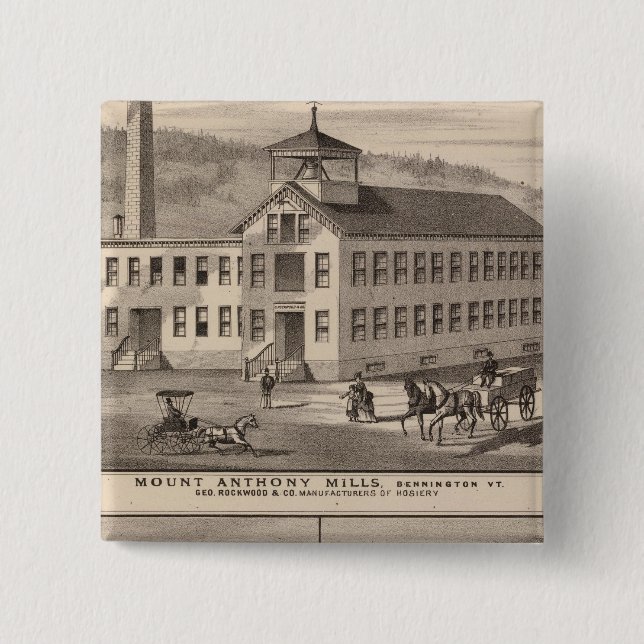 Mt. Anthony Mills 15 Cm Square Badge (Front)