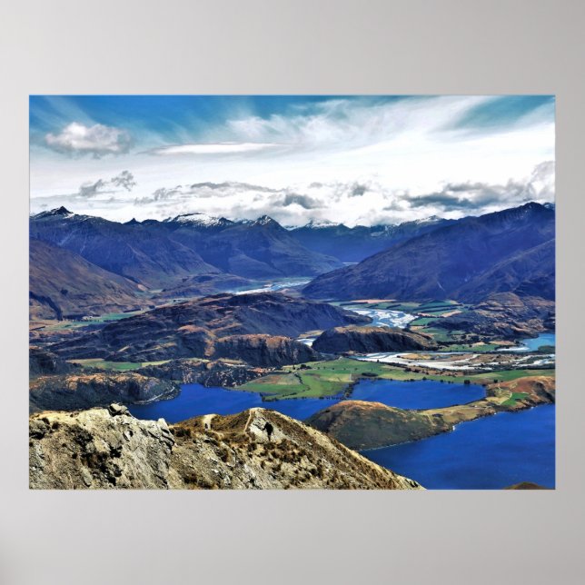 Mt. Aspiring from Roy's Peak Poster (Front)