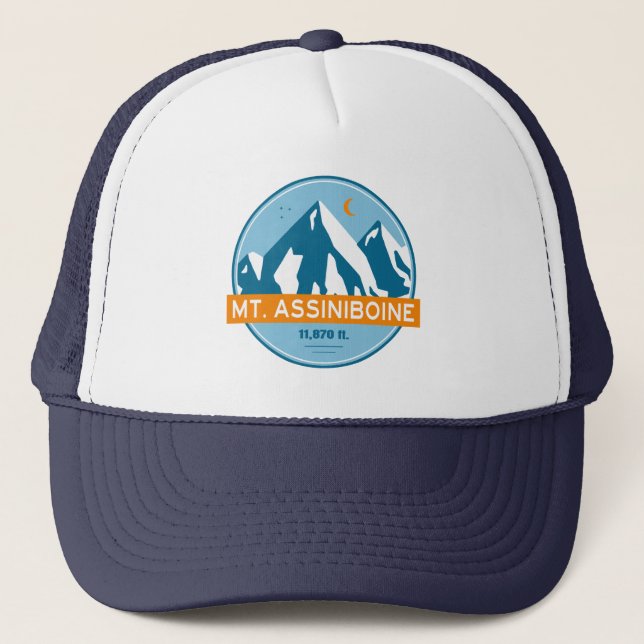 Mt. Assiniboine Stars Moon Trucker Hat (Front)