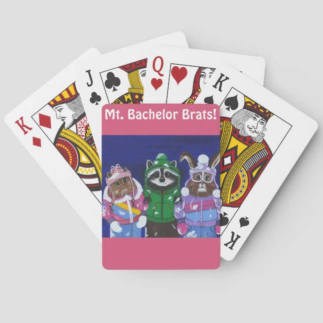 Mt. Bachelor Brats Playing Cards (Back)