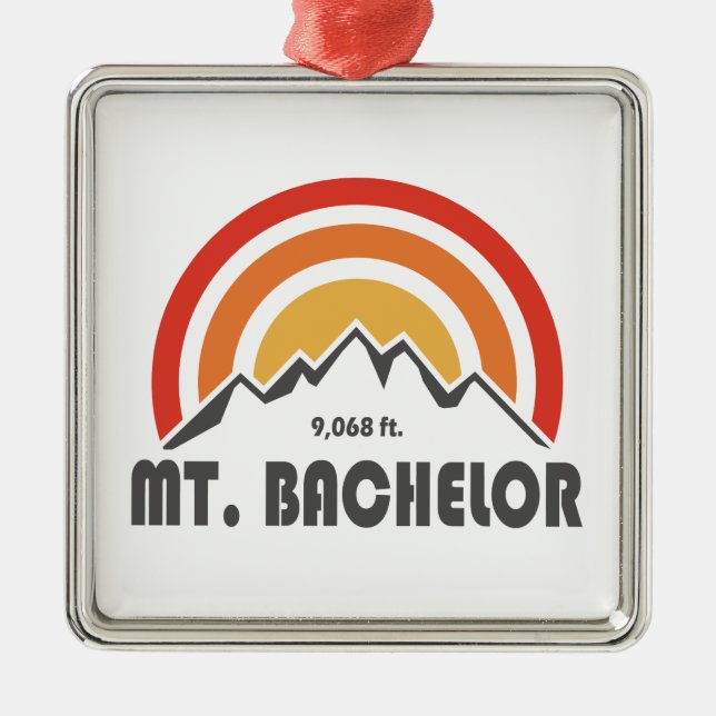 Mt. Bachelor Metal Ornament (Front)