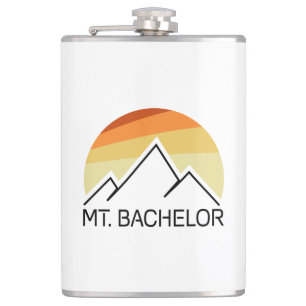 Mt. Bachelor Oregon Retro Hip Flask