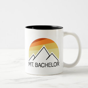 Mt. Bachelor Oregon Retro Two-Tone Coffee Mug