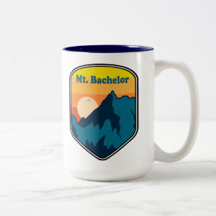Mt. Bachelor Oregon Sunrise Two-Tone Coffee Mug