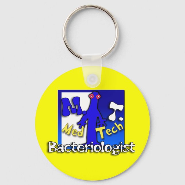 MT- BACTERIOLOGIST - MEDICAL TECHNOLOGIST - LAB KEY RING (Front)