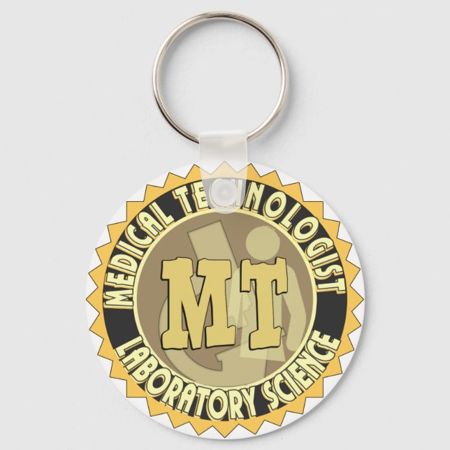 MT BADGE MEDICAL TECHNOLOGIST - LABORATORY KEY RING (Front)