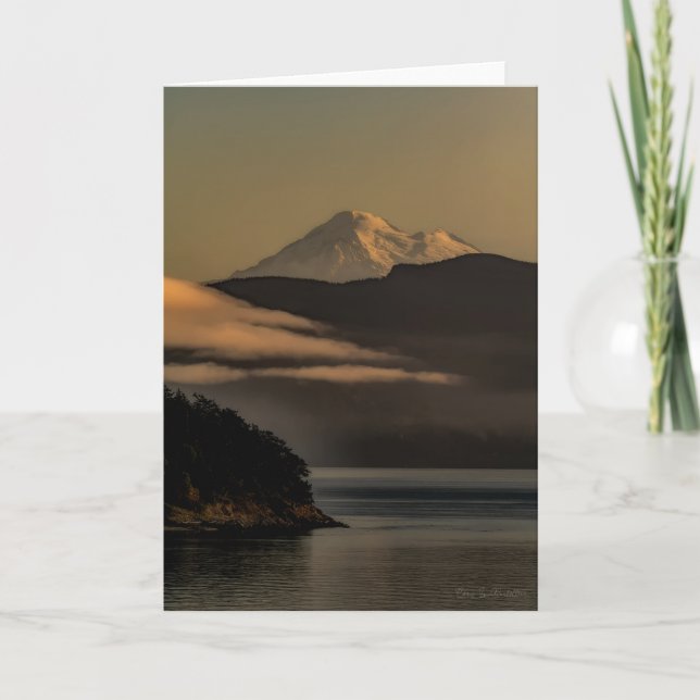 Mt Baker Glow Thank You Card (Front)