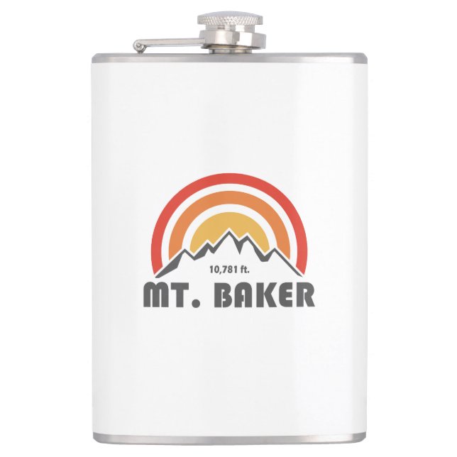 Mt. Baker Hip Flask (Front)