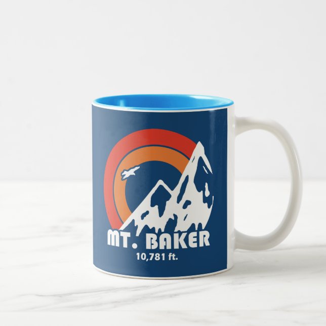 Mt. Baker Sun Eagle Two-Tone Coffee Mug (Right)