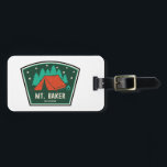 Mt. Baker Wilderness Washington Camping Luggage Tag<br><div class="desc">The Mount Baker-Snoqualmie National Forest in Washington extends more than 140 miles along the western slopes of the Cascade Range from the Canada–US border to the northern boundary of Mount Rainier National Park.</div>