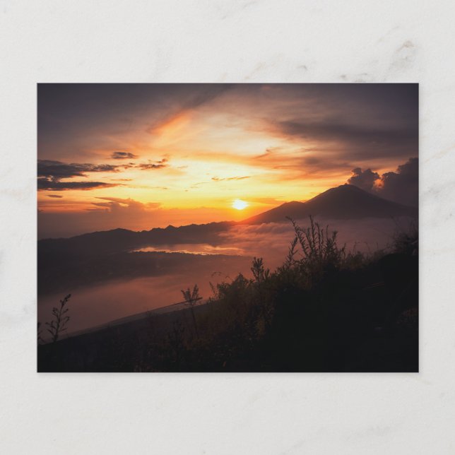 Mt. Batur Postcard (Front)