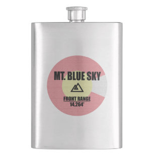 Mt. Blue Sky Colorado Hip Flask