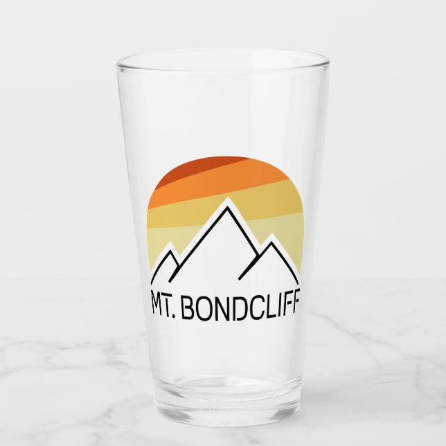 Mt. Bondcliff New Hampshire Retro Glass (Front)