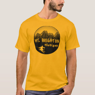 Mt. Brighton Michigan skier T-Shirt