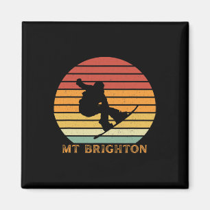 Mt Brighton Michigan Snowboarding Snowboarder Magnet