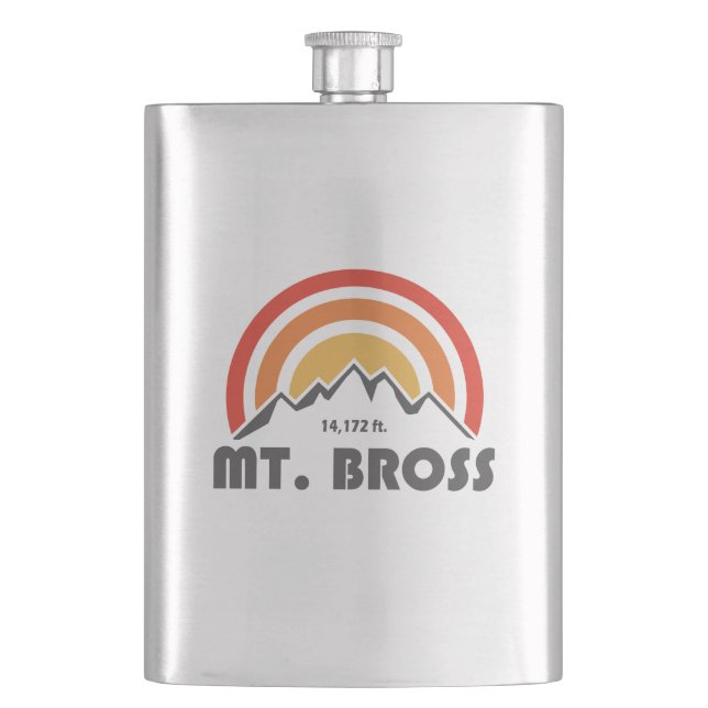 Mt. Bross Hip Flask (Front)