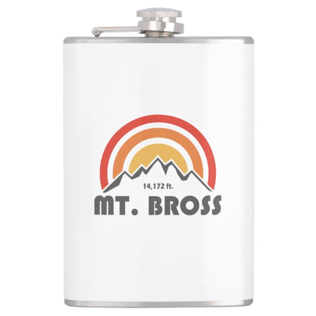 Mt. Bross Hip Flask (Front)
