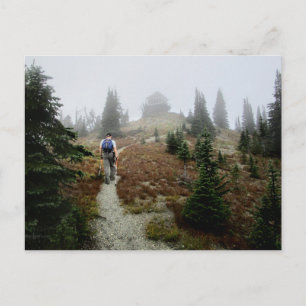 Mt Brown lookout - Glacier National Park Postcard