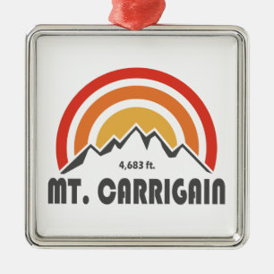 Mt. Carrigain New Hampshire Metal Ornament