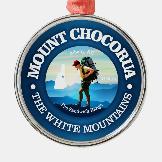 Mt Chocorua (C) Metal Ornament (Front)