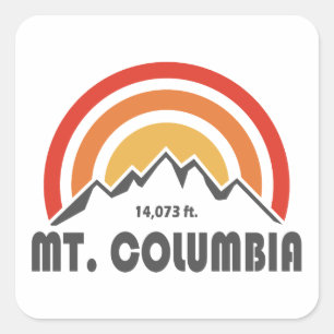 Mt. Columbia Square Sticker